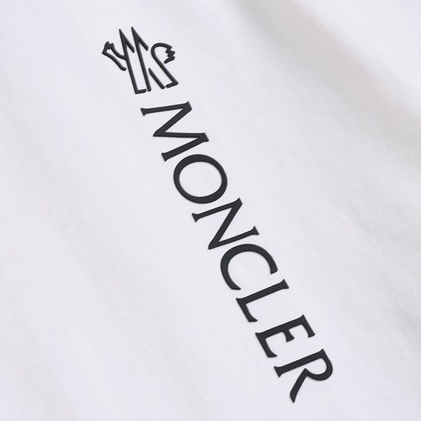 お洒落に♪モンクレール パロディ コットン 半袖 Tシャツ ホワイト mom02543